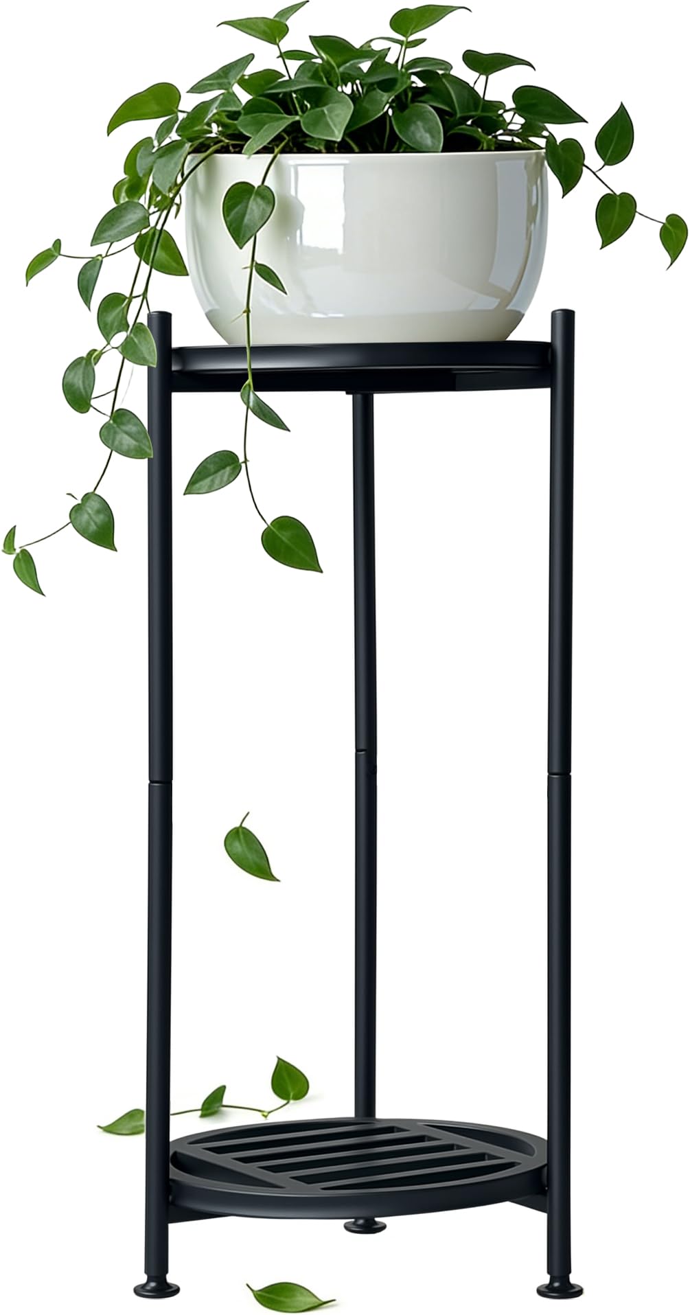 Hongsane front view showing 2-tier stand and sturdy round design benefit stability