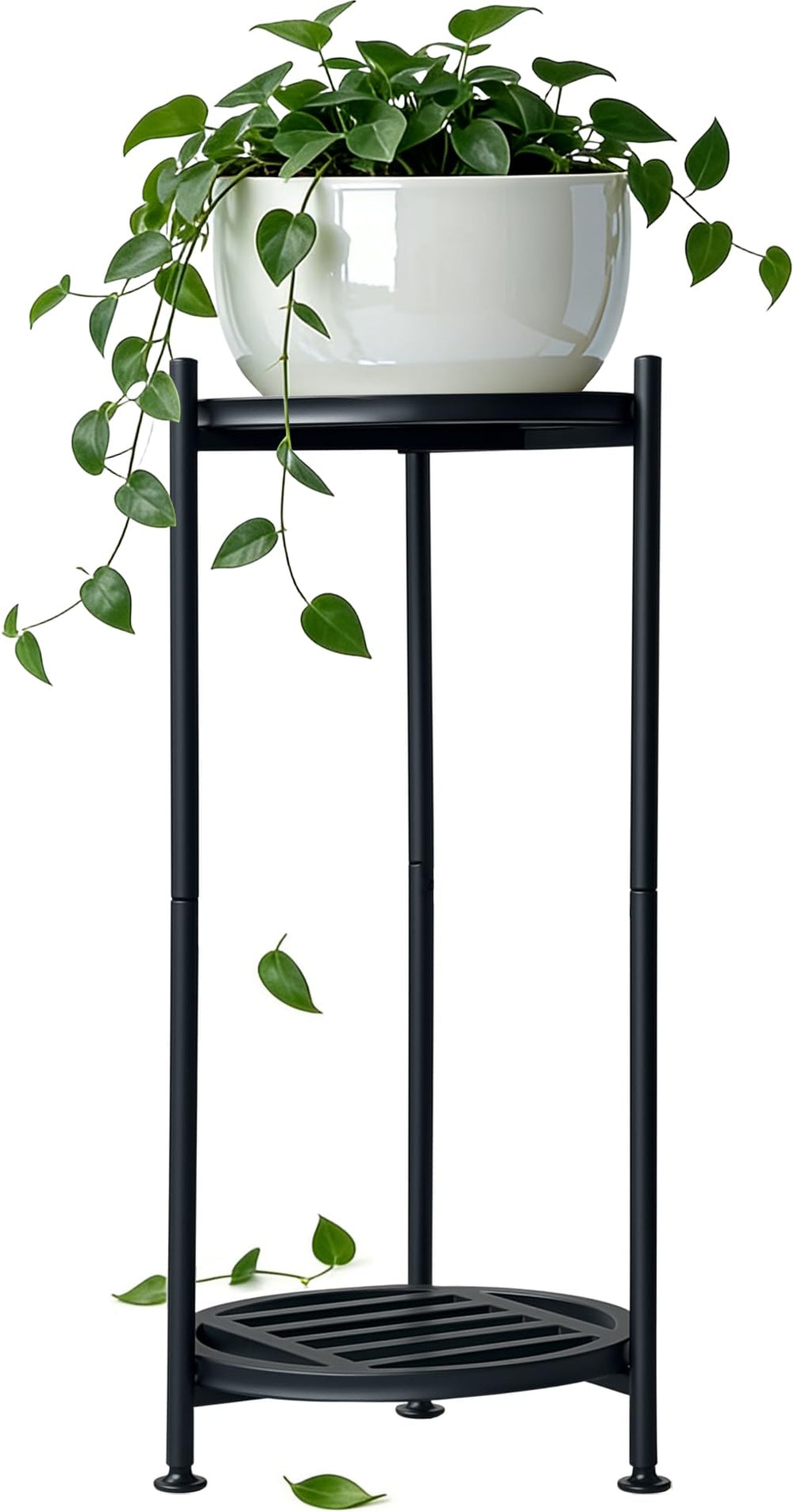 Hongsane front view showing 2-tier stand and sturdy round design benefit stability