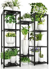 Hongsane front view tall plant stand showcasing vertical display and stability