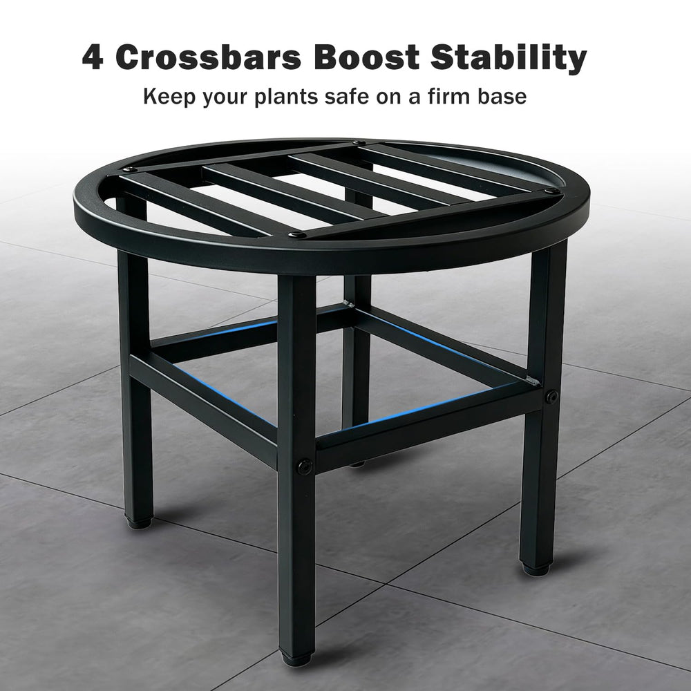 Hongsane adjustable leveling foot being turned to stabilize stand