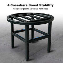 Hongsane adjustable leveling foot being turned to stabilize stand
