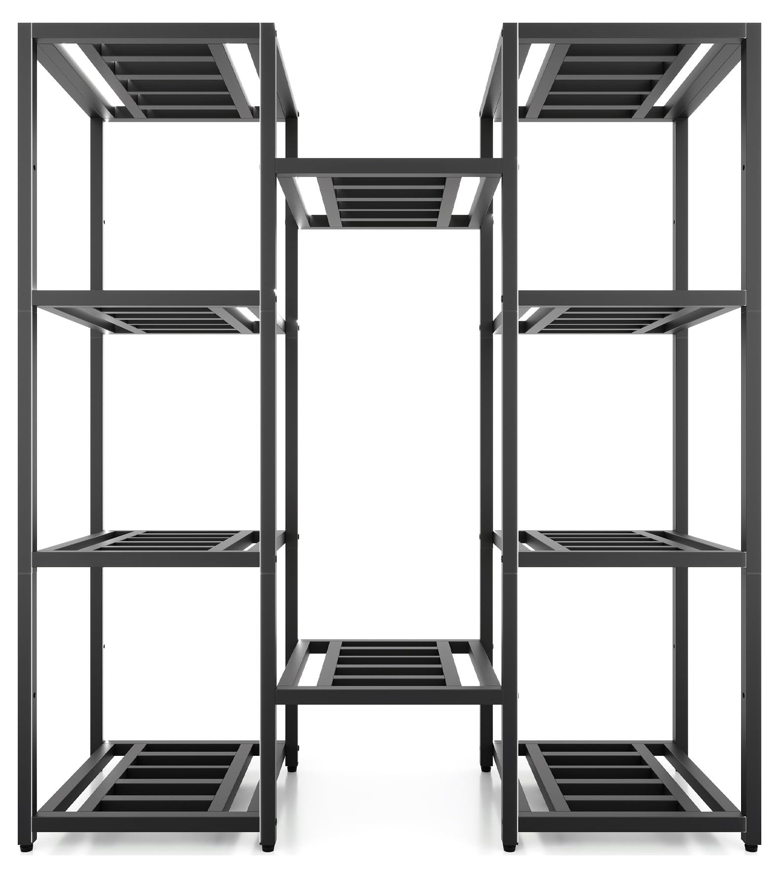 Hongsane side profile showing tier spacing for tall plants and airflow benefit