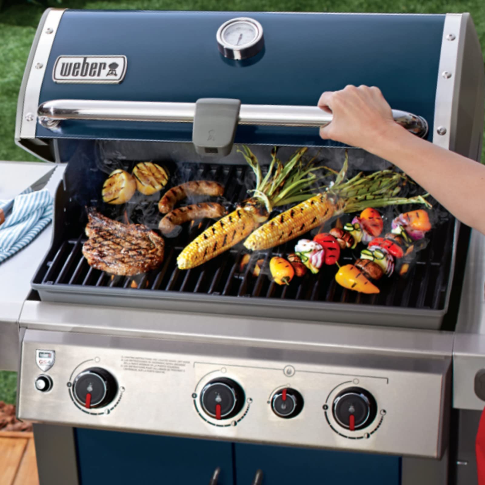 Hongso kit pictured in backyard setting, ideal for grill maintenance and cooking