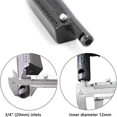Hongso burner end mount detail showing precise OEM fit
