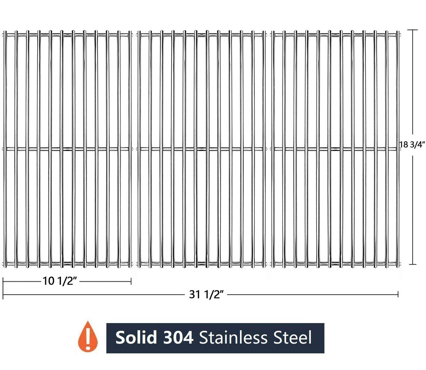 Hongso close-up of 7mm stainless rods showing durability and even heat transfer