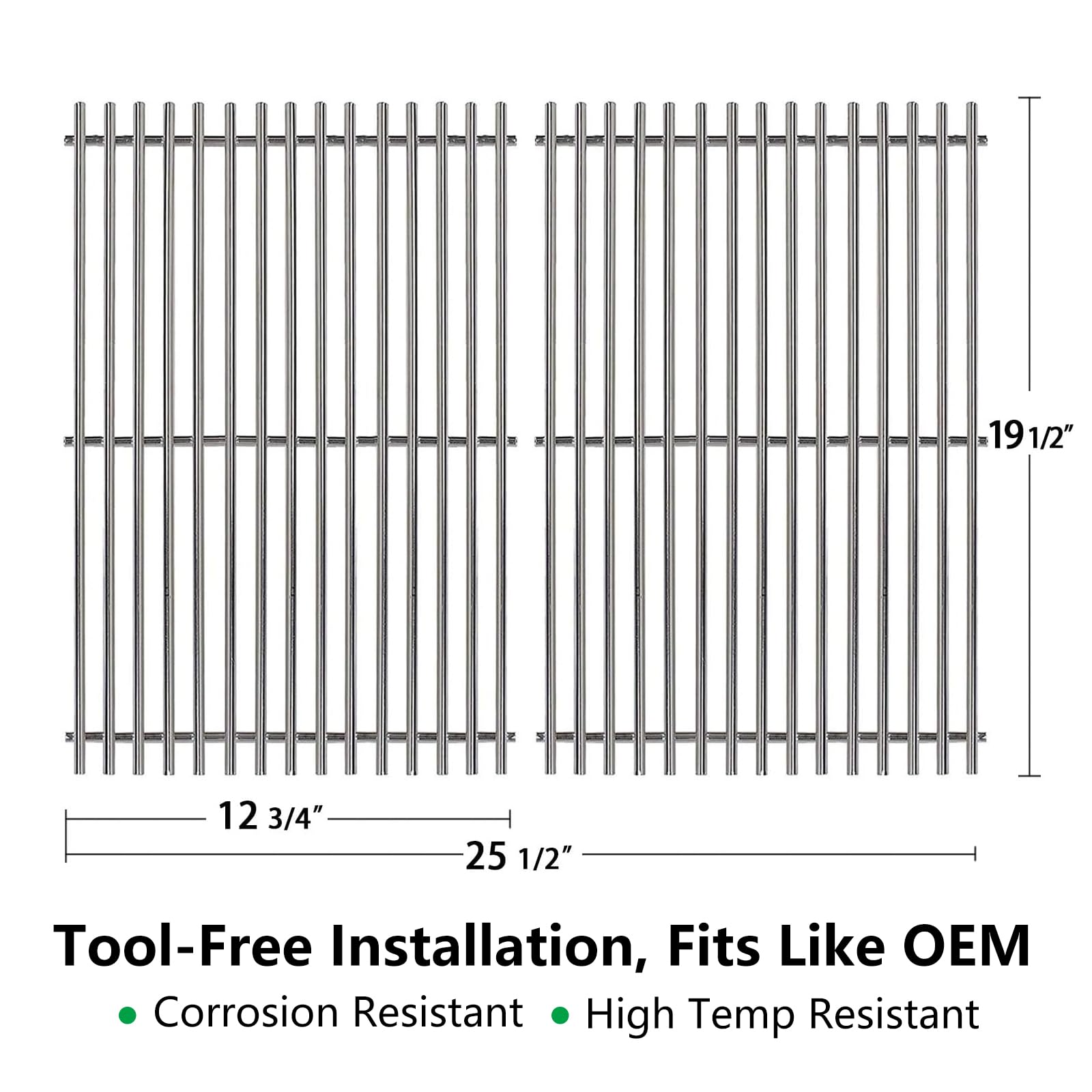 Hongso close-up of 7 mm stainless rods highlighting long-lasting strength