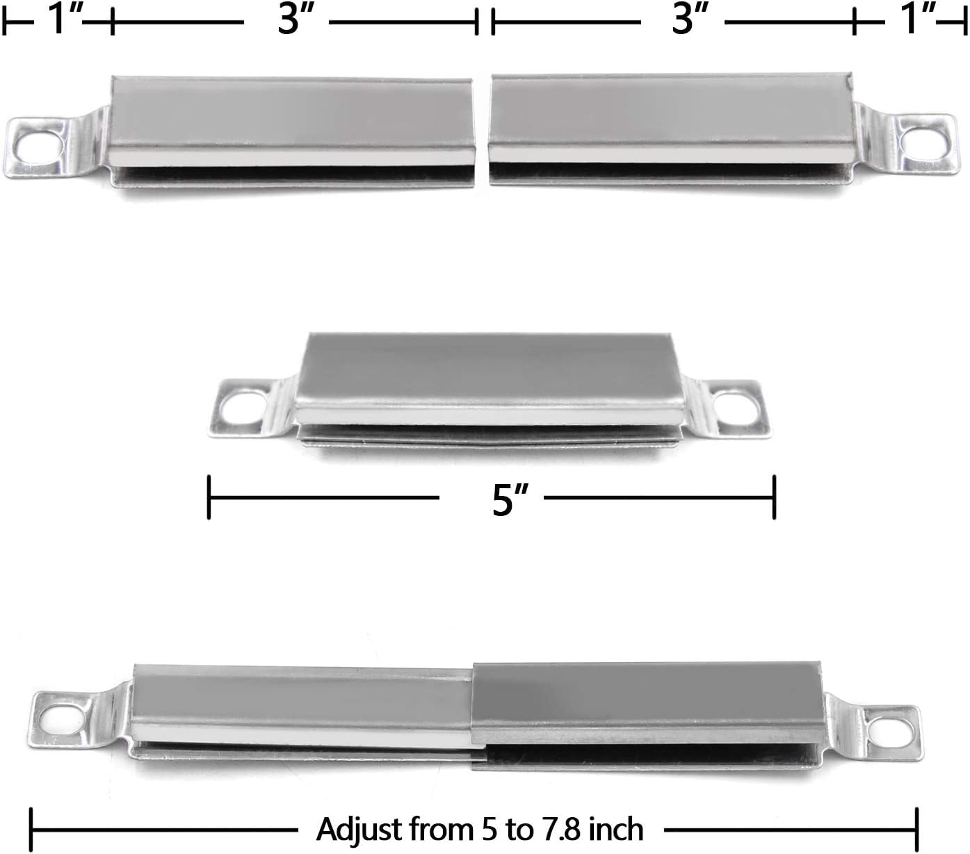 Hongso adjustable crossover tube pictured extended for correct length matching benefit