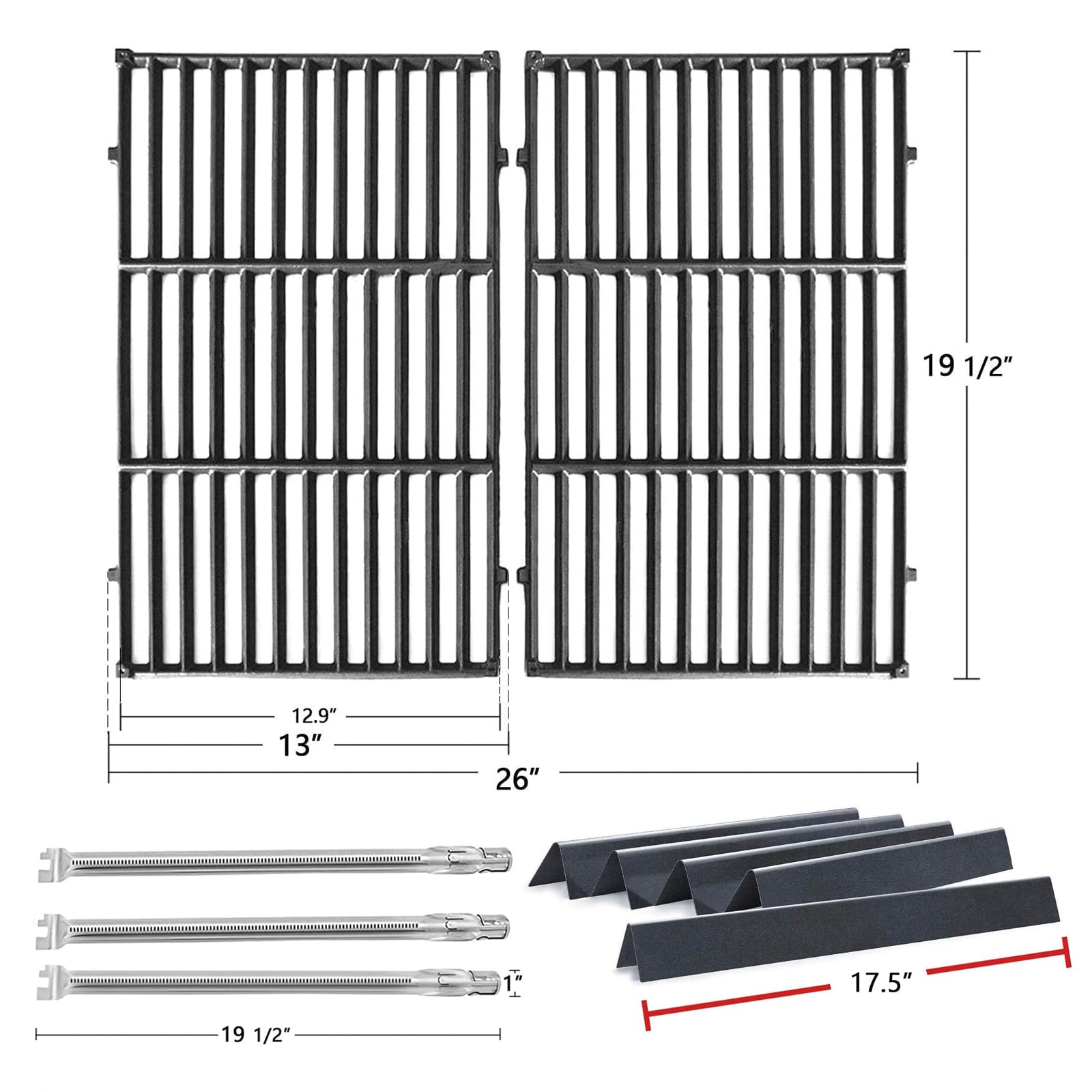 Hongso stacked flavorizer bars vaporize drips and reduce flare-ups