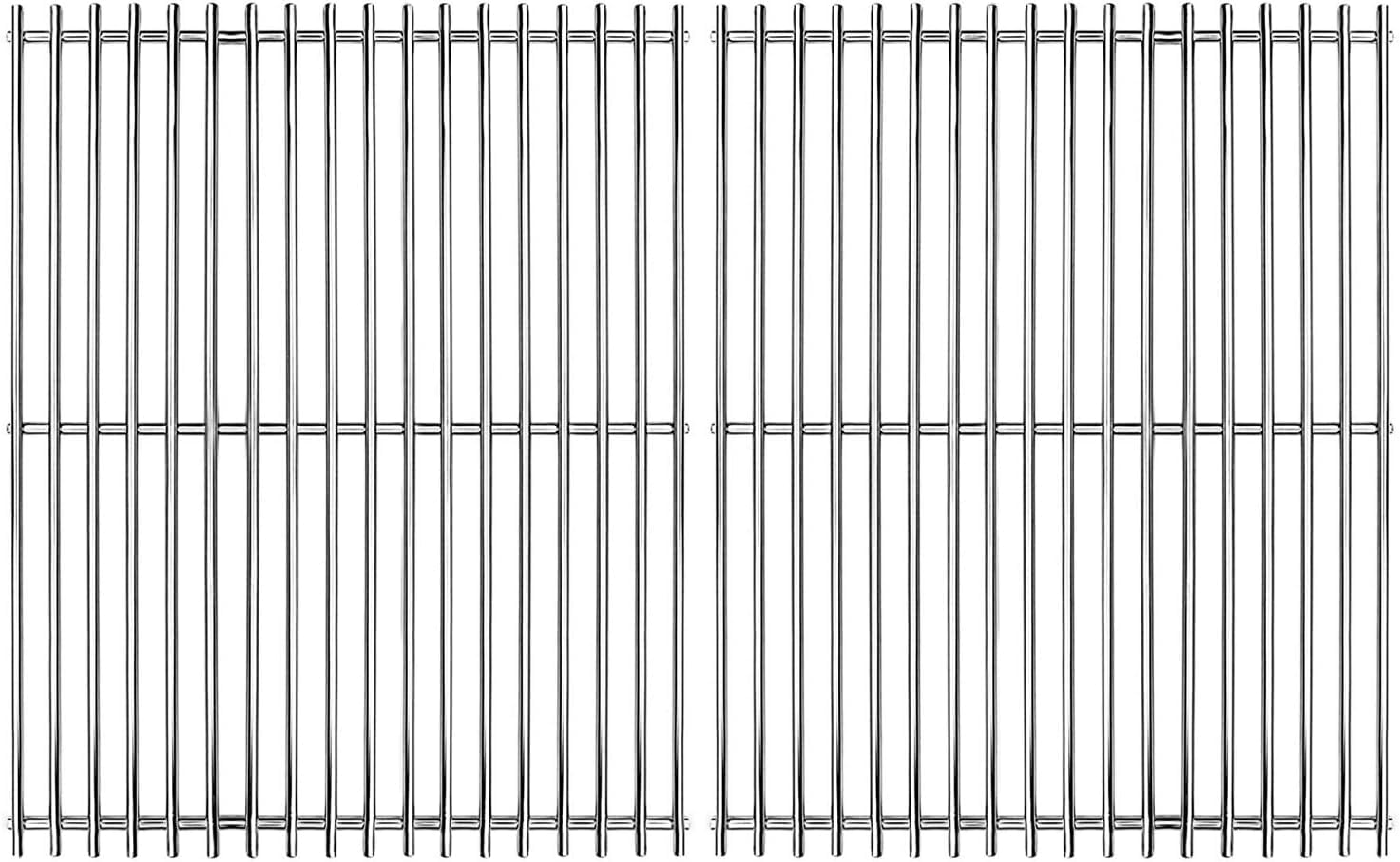 Hongso front view of replacement grates showing full dimensions and fit benefit
