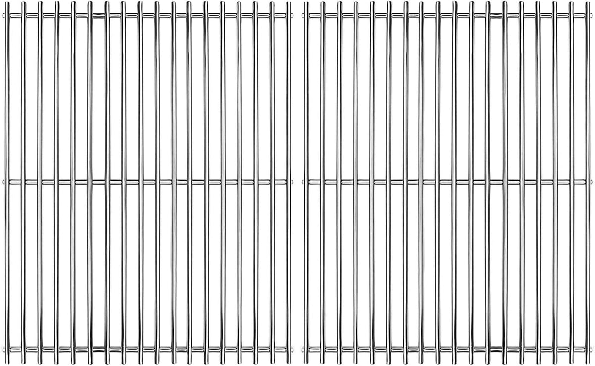 Hongso front view of replacement grates showing full dimensions and fit benefit