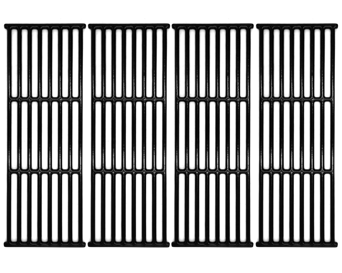 Hongso front view of four porcelain cast iron grates showing fit and complete set benefit