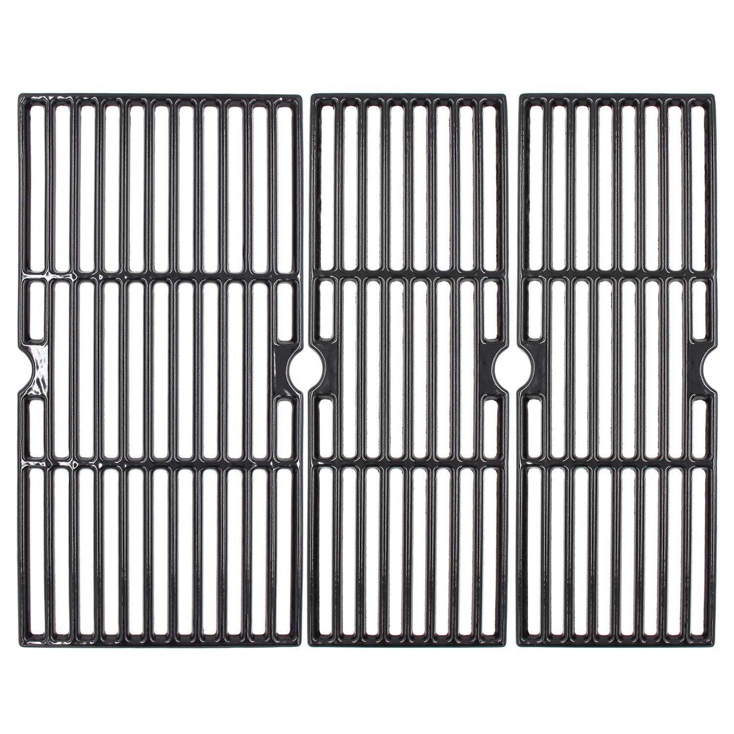 Hongso front view of three-piece grate set showing fit for Char-Broil