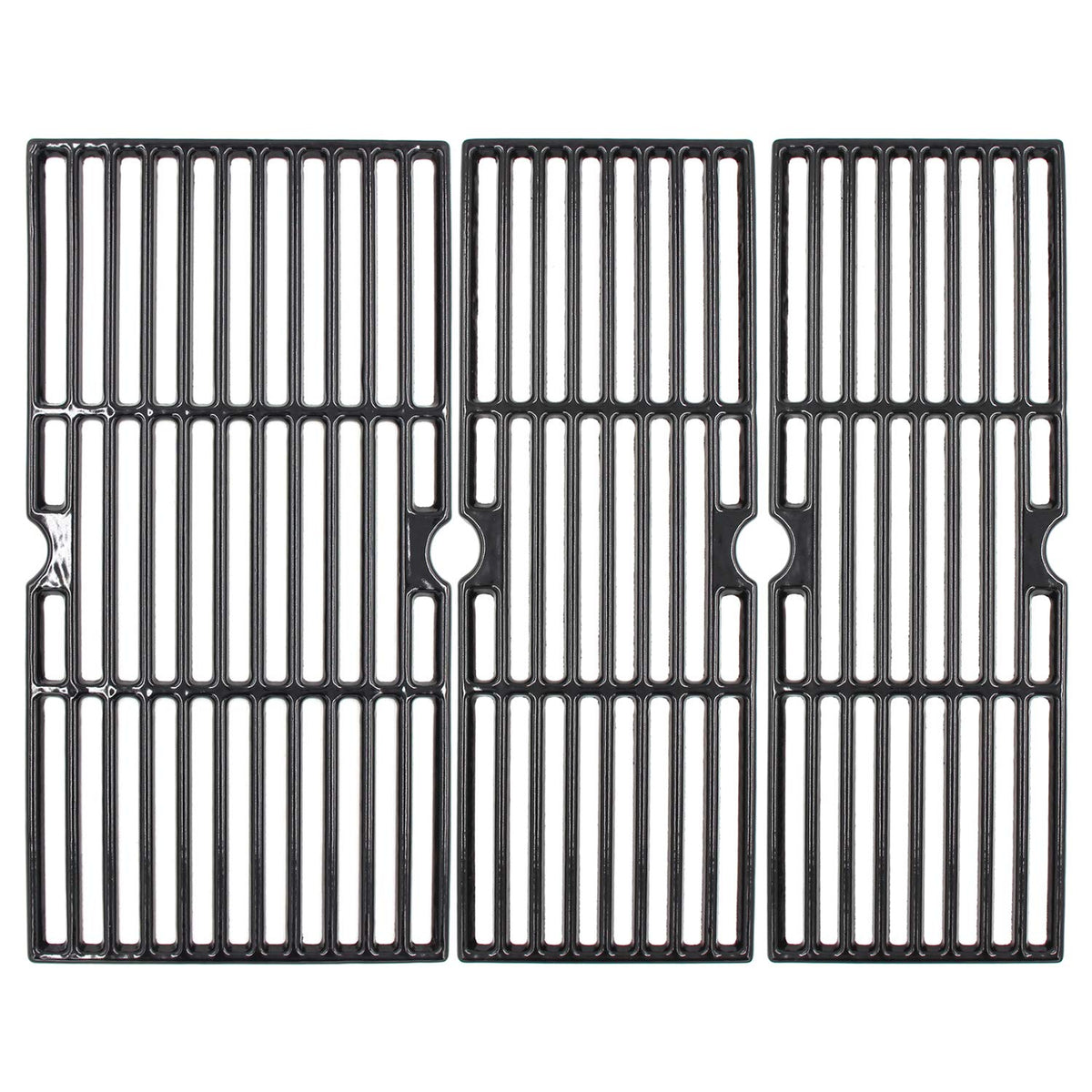 Hongso front view of three-piece grate set showing fit for Char-Broil