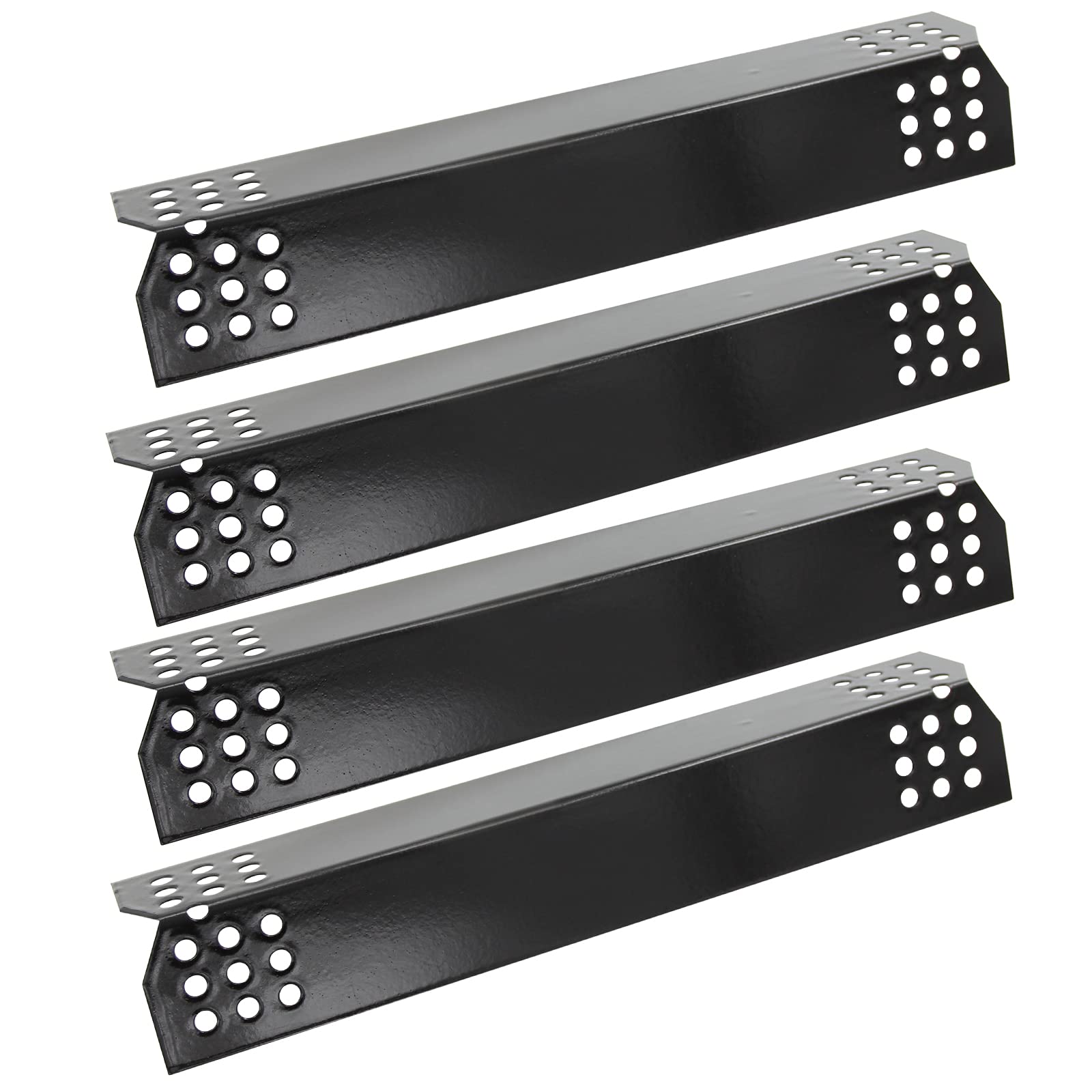 Hongso front view of four heat plates showing replacement set for Nexgrill, protects burners