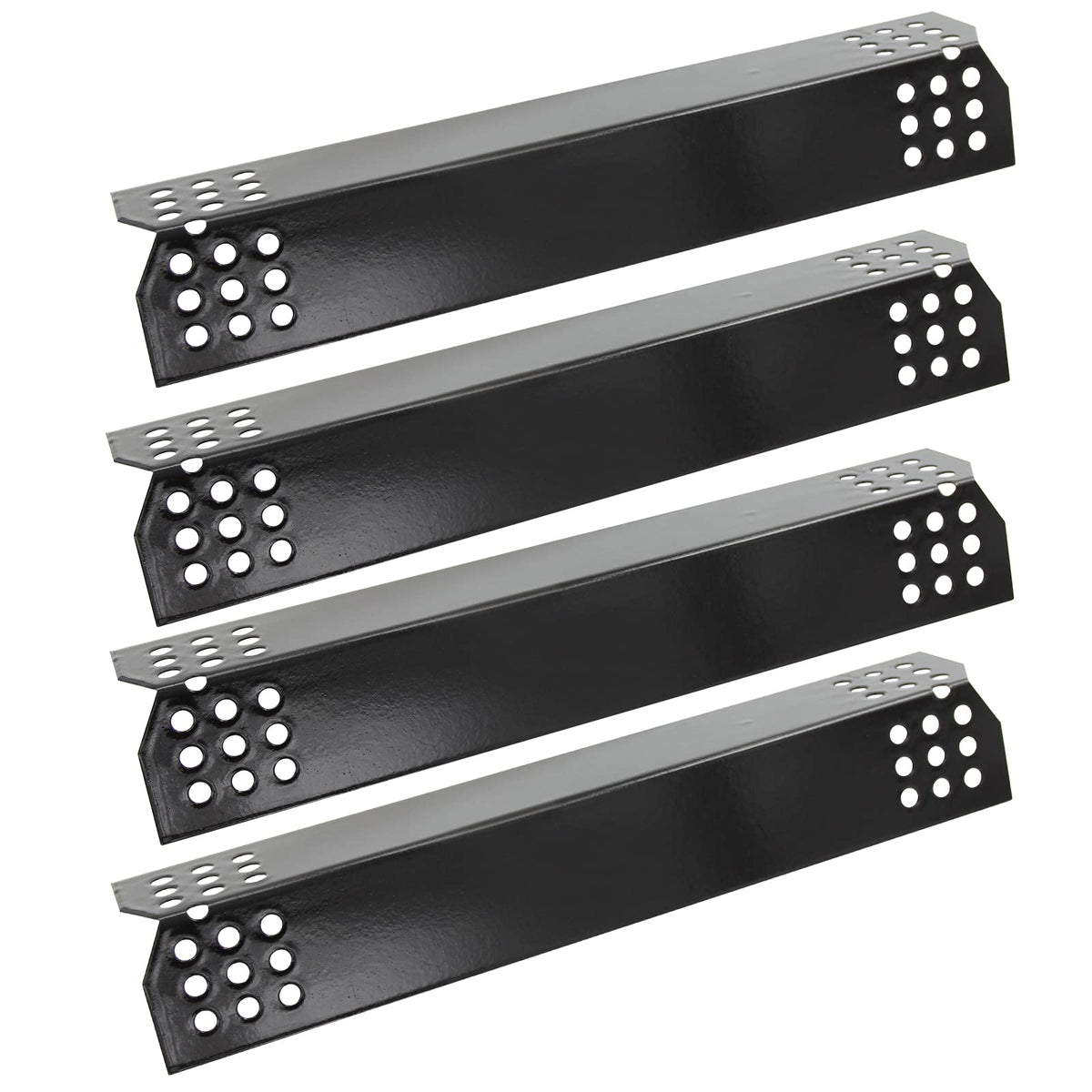 Hongso front view of four heat plates showing replacement set for Nexgrill, protects burners