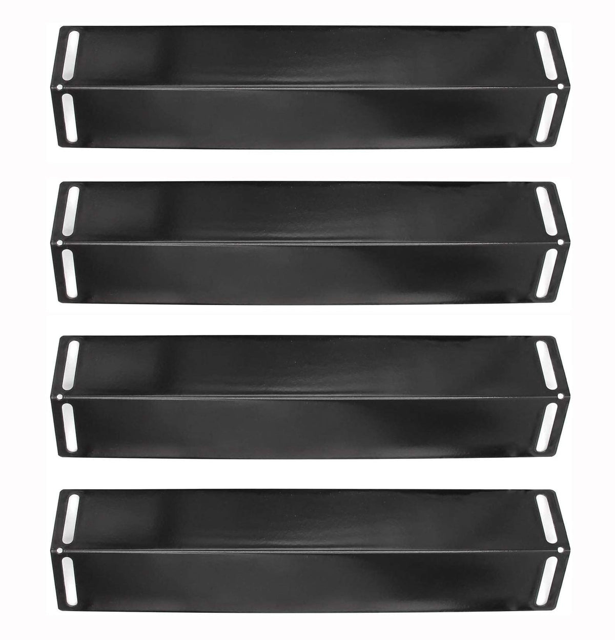 Hongso front view of four porcelain heat shields showing fit and finish for easy replacement