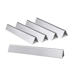 Hongso front view of five replacement flavorizer bars showing fit and finish for Weber grills, improves durability