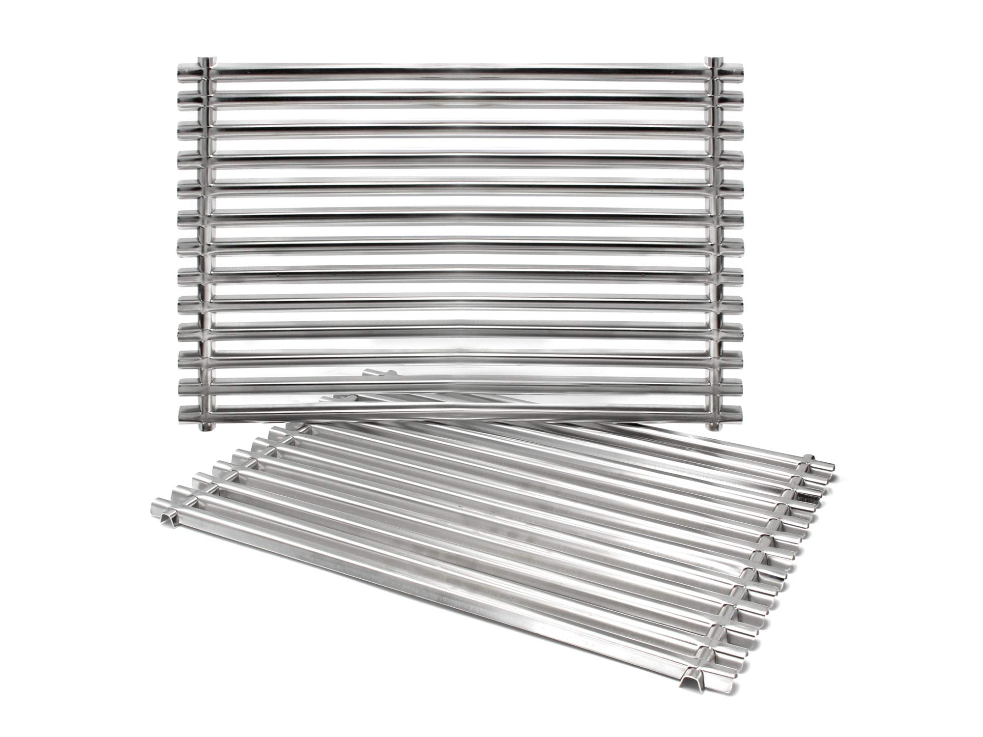 Hongso front view of replacement grates showing Weber fit and clear benefit of compatibility