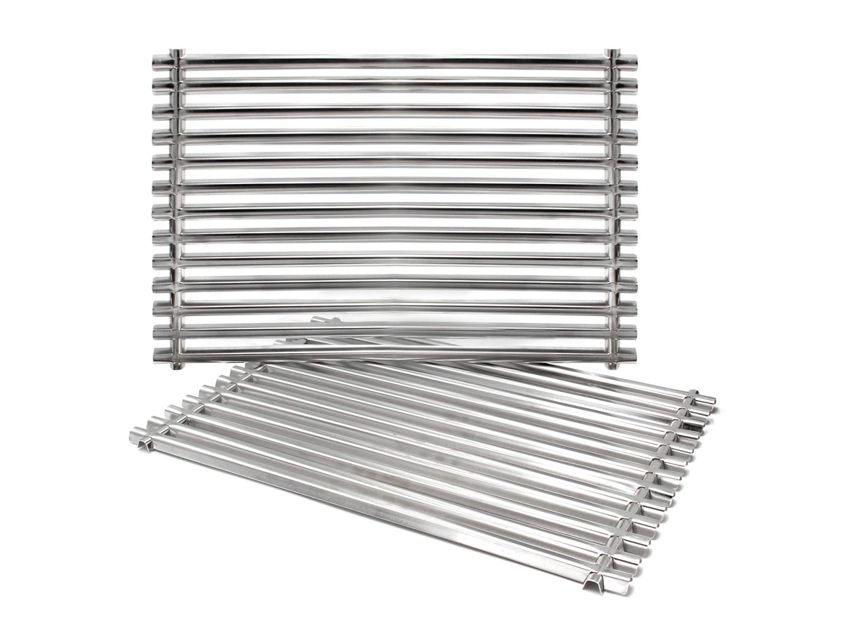 Hongso front view of replacement grates showing Weber fit and clear benefit of compatibility