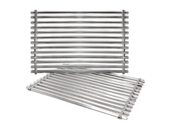 Hongso front view of replacement grates showing Weber fit and clear benefit of compatibility