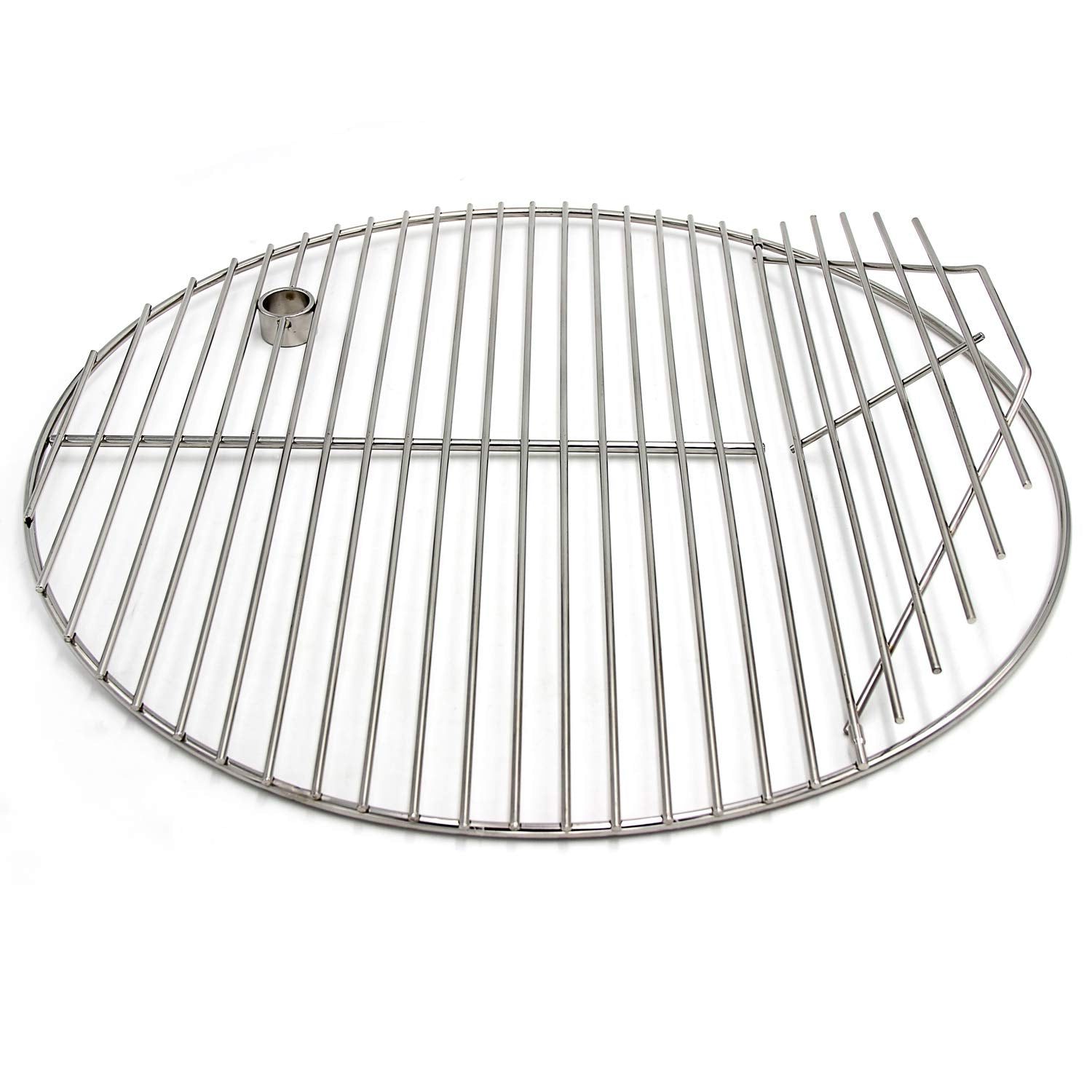 Hongso front view of 19.5-inch grate showing sturdy cooking surface and fit benefit
