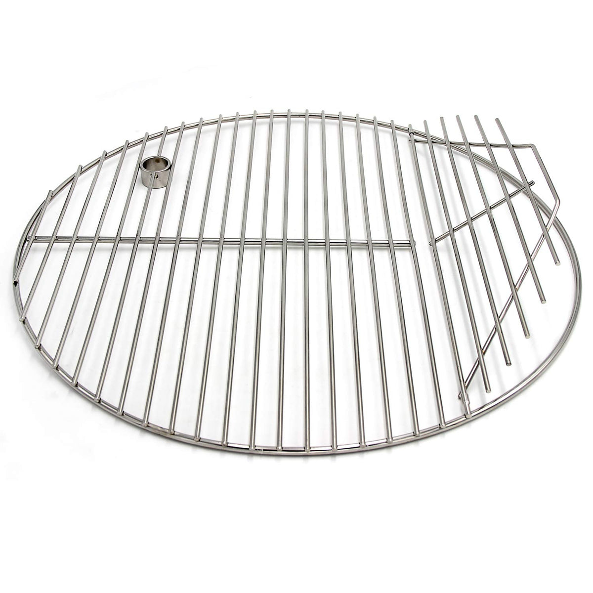 Hongso front view of 19.5-inch grate showing sturdy cooking surface and fit benefit