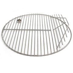 Hongso front view of 19.5-inch grate showing sturdy cooking surface and fit benefit