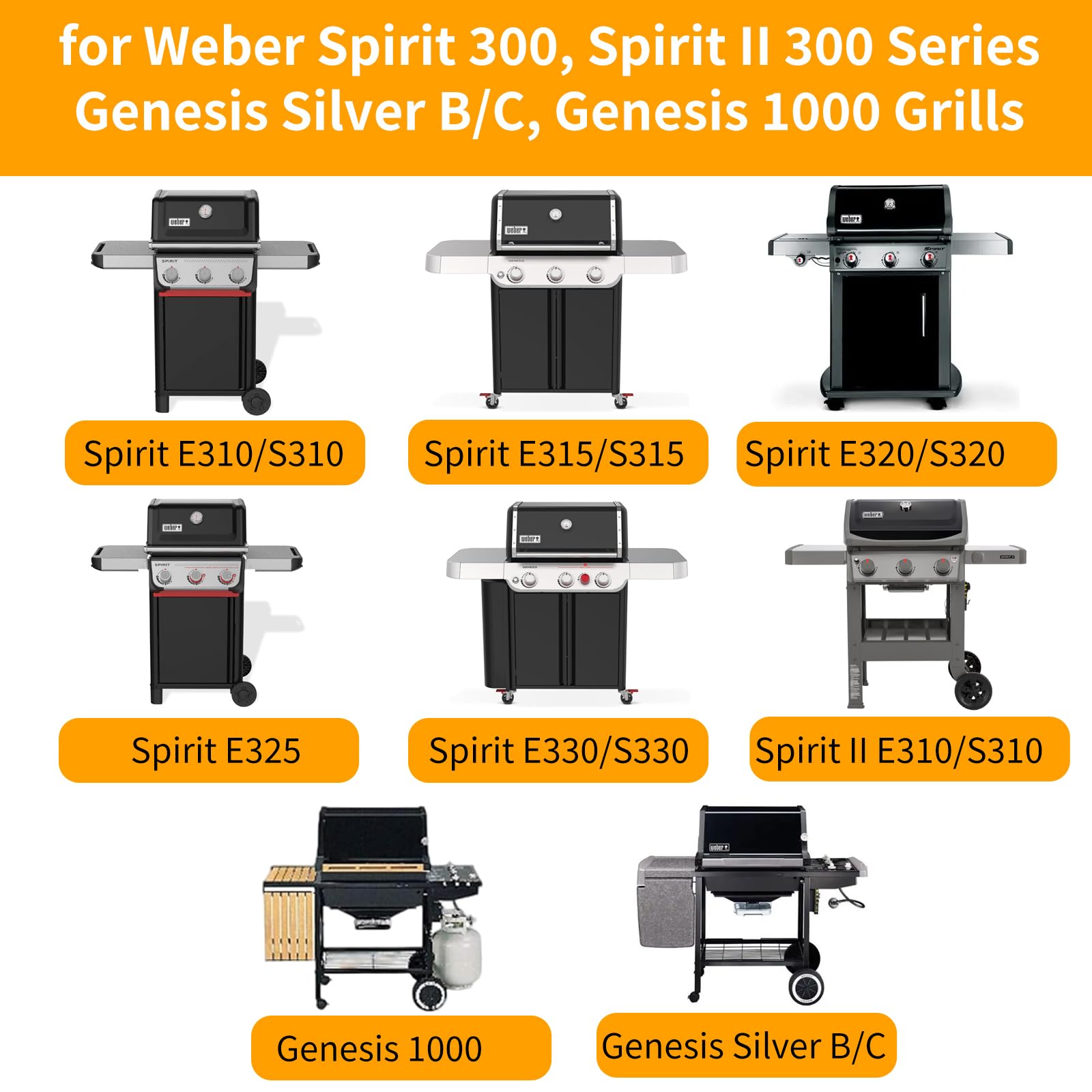 Hongso grate installed on Weber Spirit demonstrating proper fit and even heating benefit