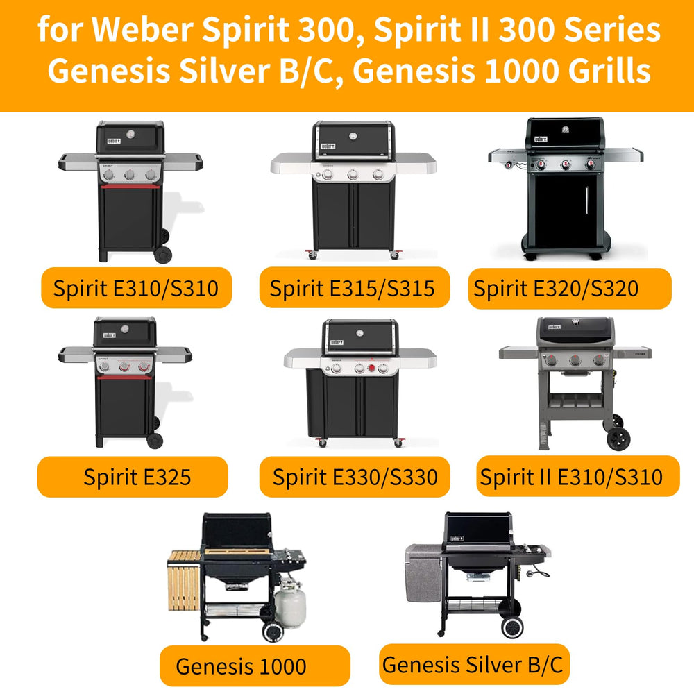 Hongso grate installed on Weber Spirit demonstrating proper fit and even heating benefit