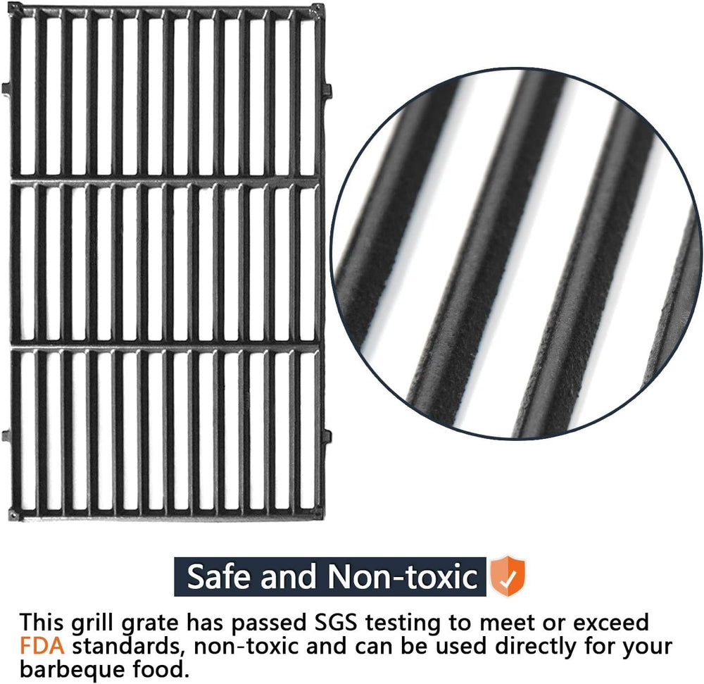 Hongso grates and bars beside ruler showing accurate OEM-compatible dimensions
