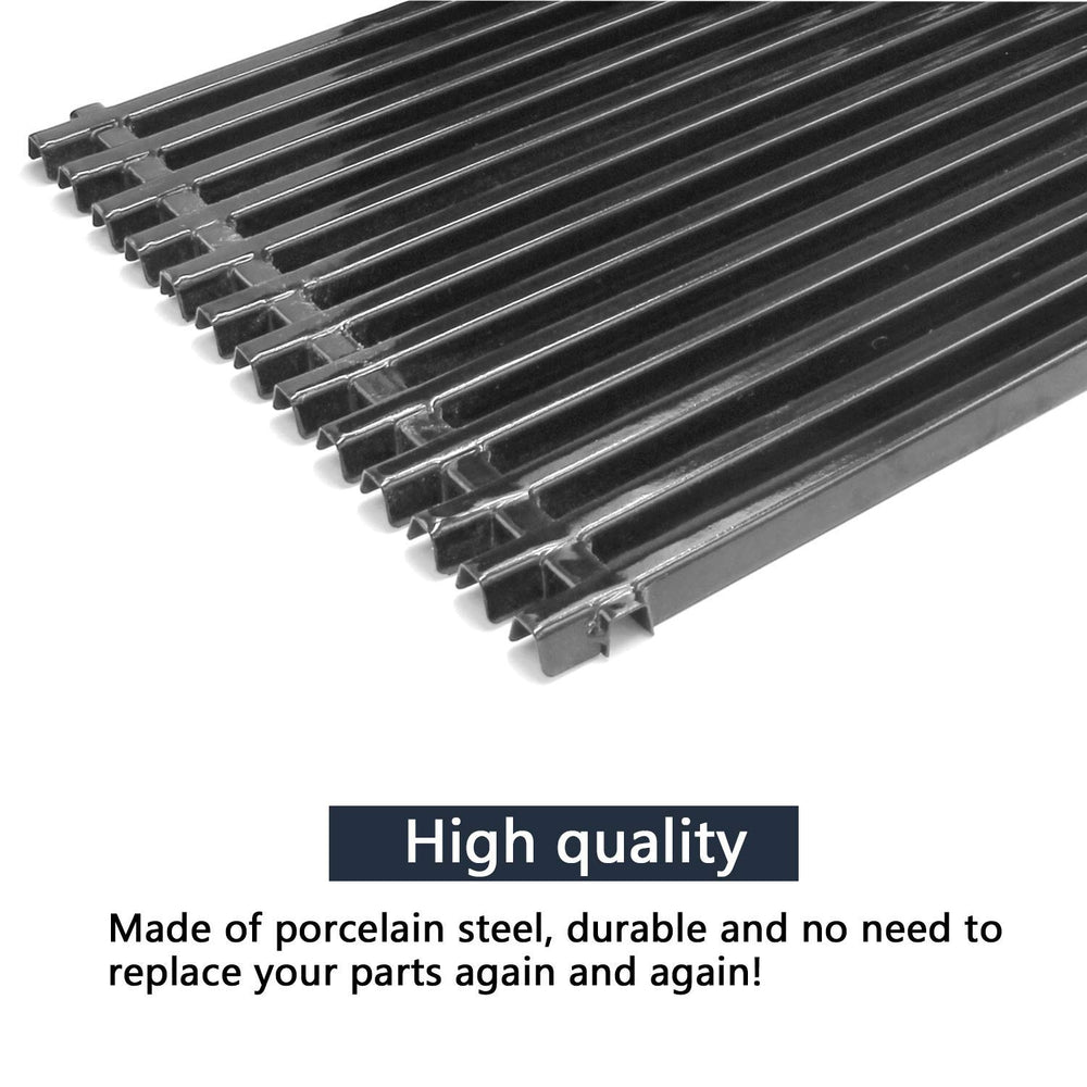 Hongso cooking grates installed in Weber grill, improving searing and simplifying cleanup