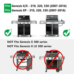 Hongso grates installed in a Weber Genesis 300 cooking evenly for better sear