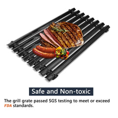 Hongso grates installed in Char-Broil grill showing restored searing