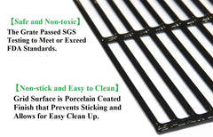 Hongso replacement grates installed on Chargriller demonstrating restored cooking surface
