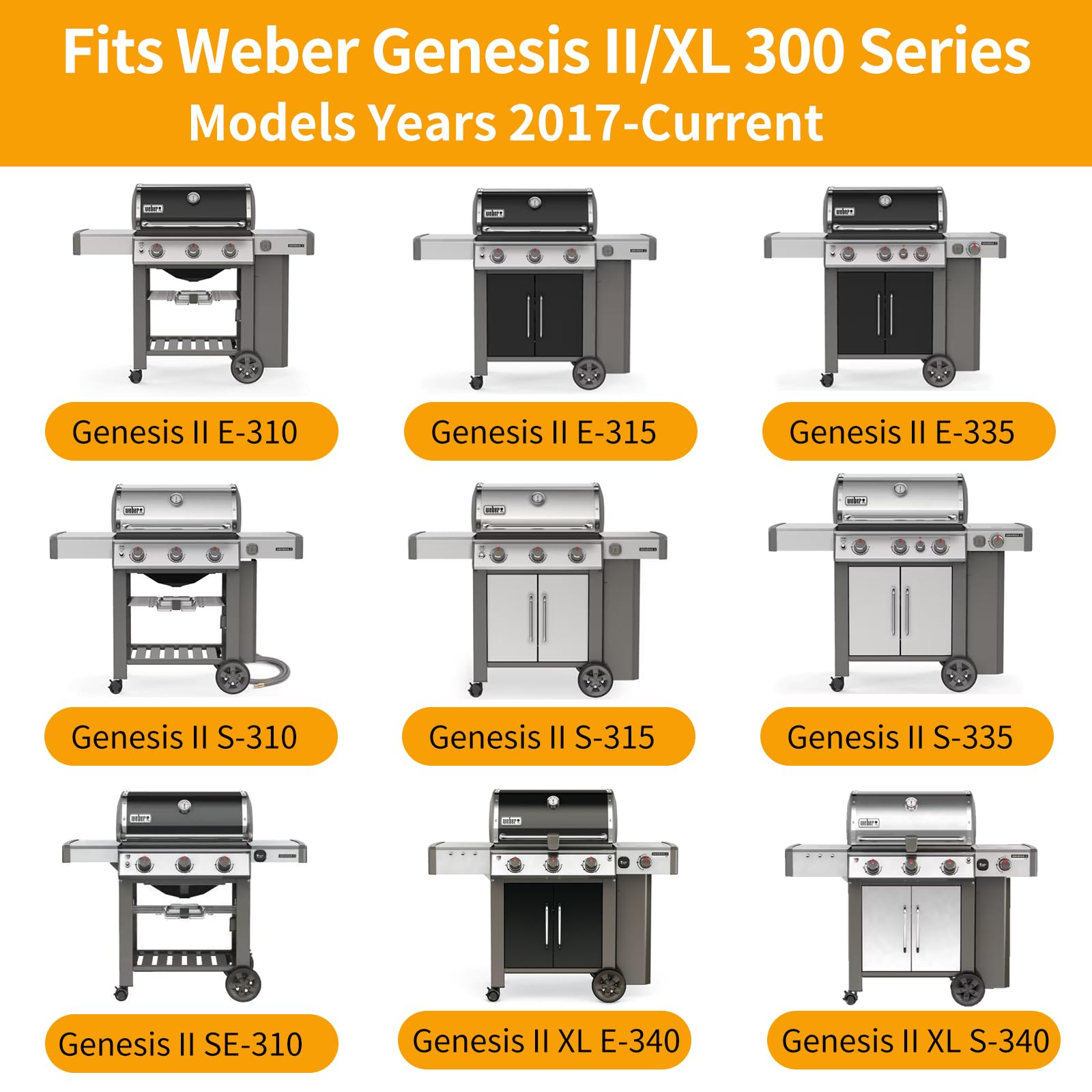 Hongso grates installed on a Weber Genesis II showing improved surface