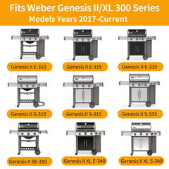 Hongso grates installed on a Weber Genesis II showing improved surface