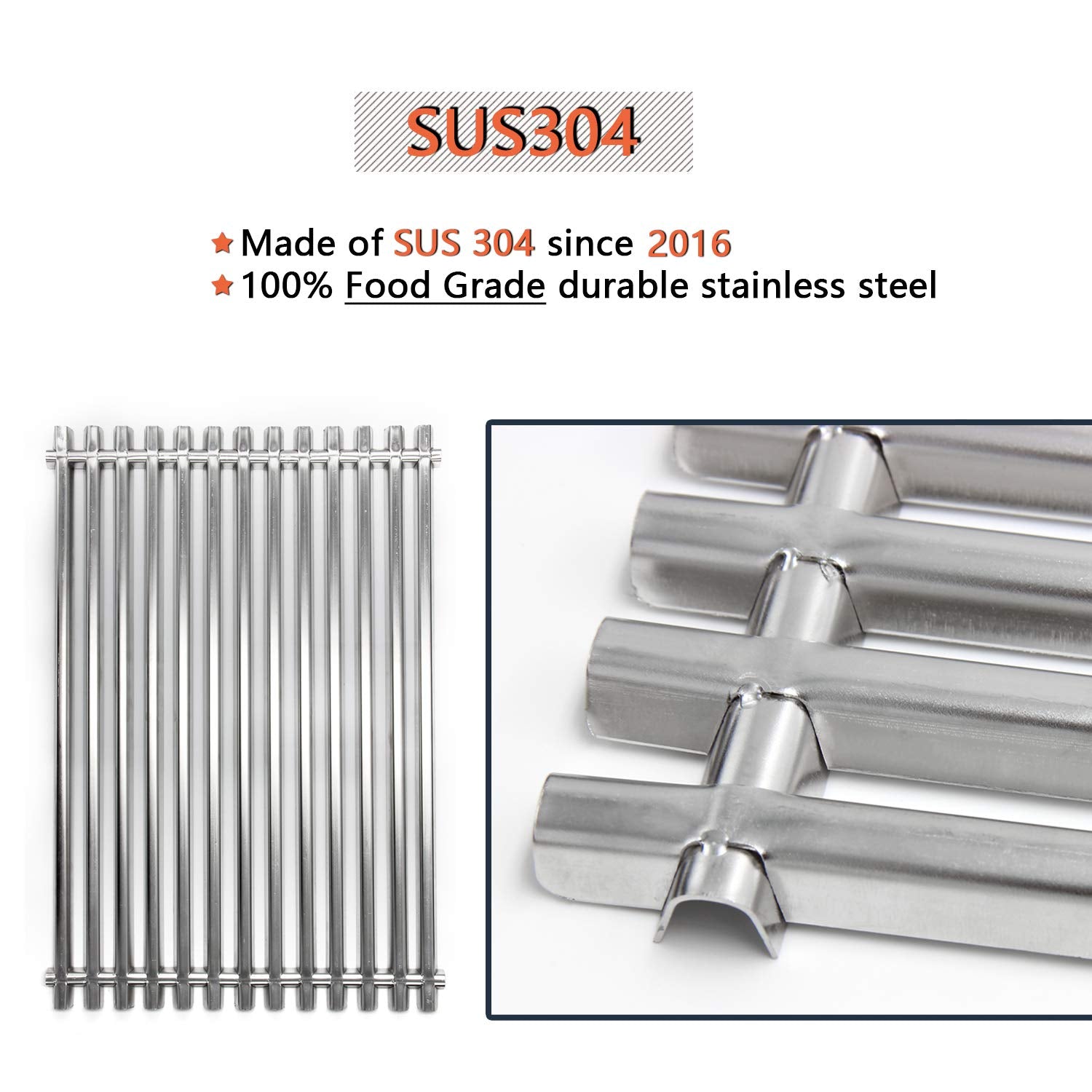 Hongso grates installed in a Weber Genesis demonstrating improved searing performance
