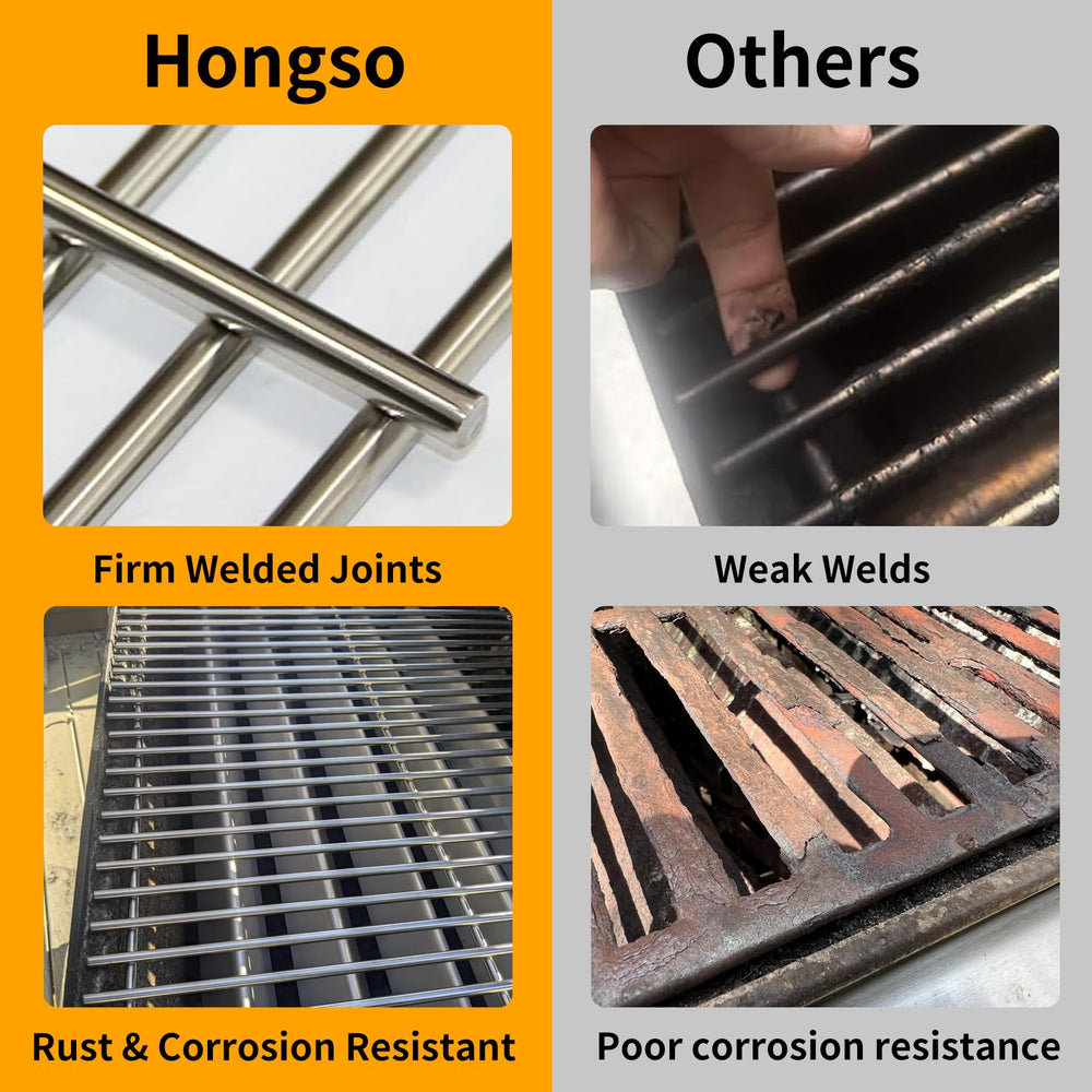 Hongso searing demonstration showing even heat distribution and grill marks