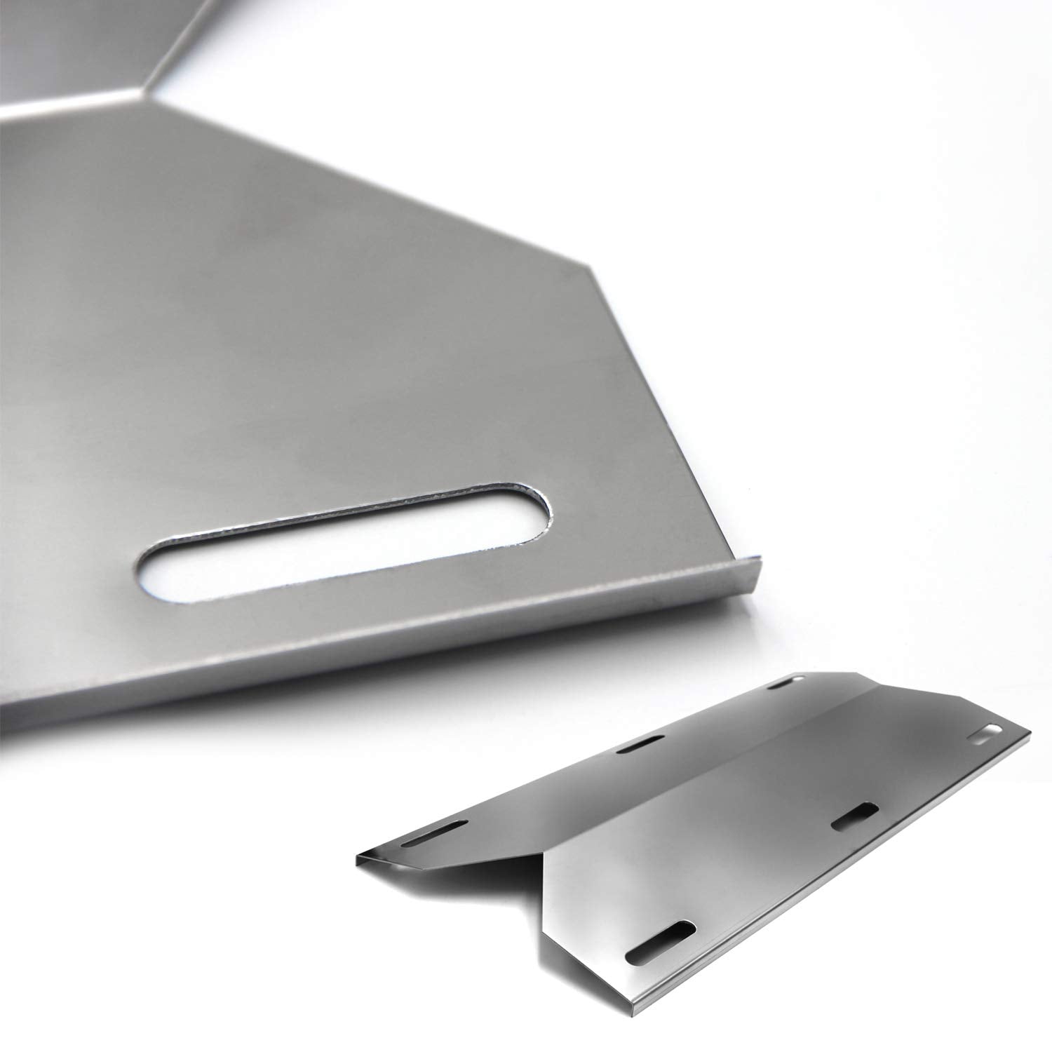 Hongso heat shield beside ruler showing 17 3/4 inch size for accurate fit
