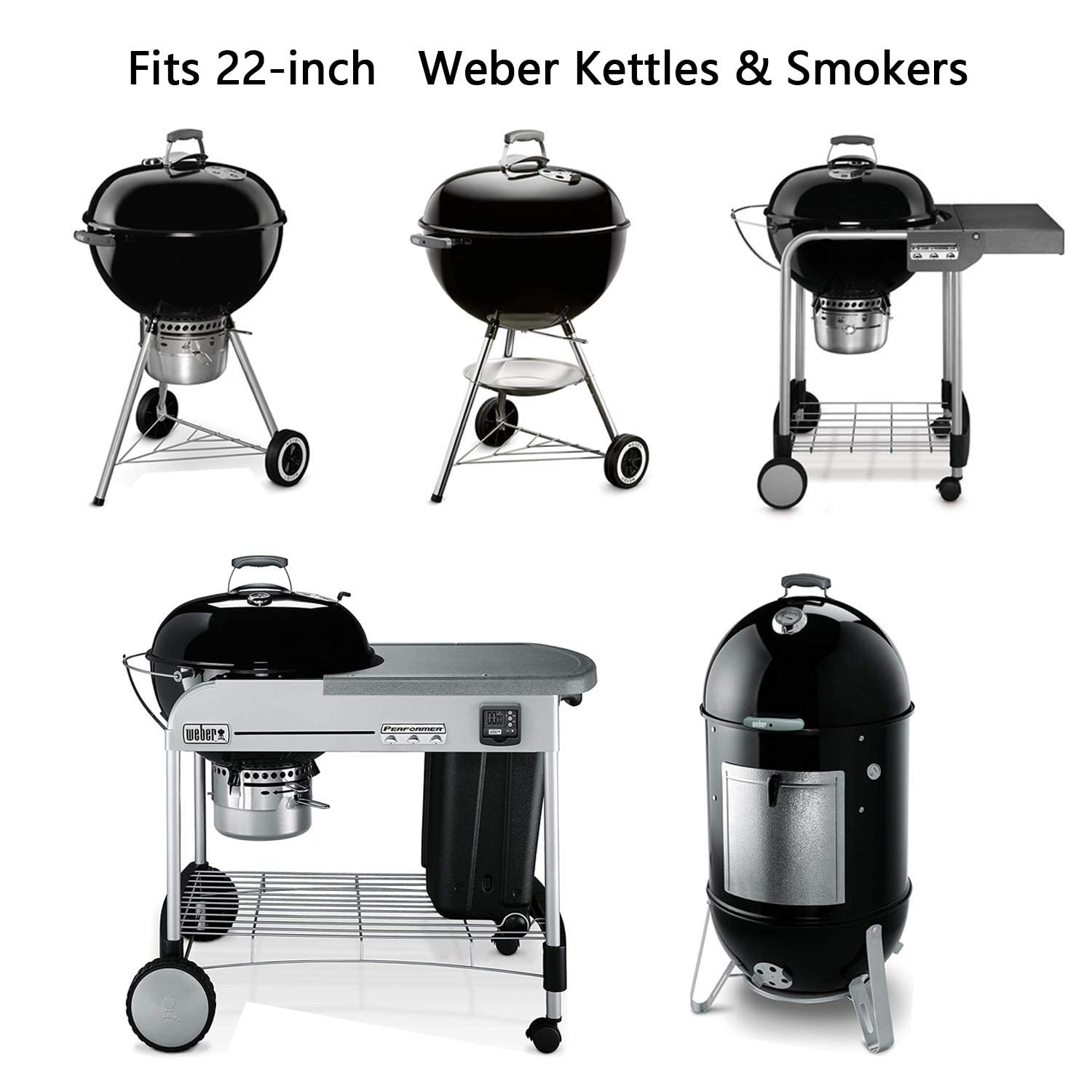 Hongso grates installed in Weber kettle demonstrating improved searing performance