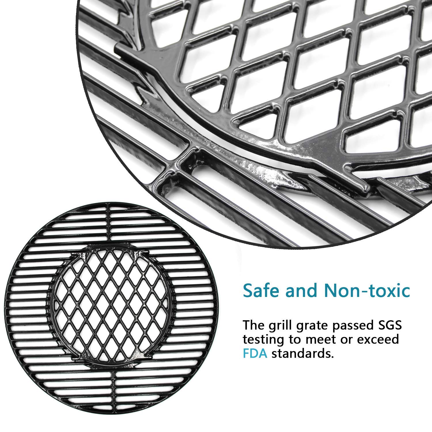 Hongso inner 12-inch grid displayed separately for direct and indirect cooking zones