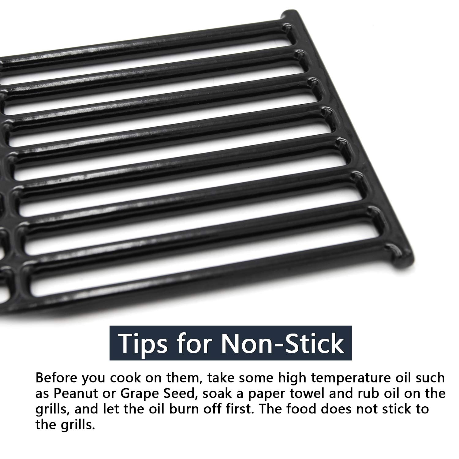Hongso grate installed in Broil King grill demonstrating straightforward replacement fit