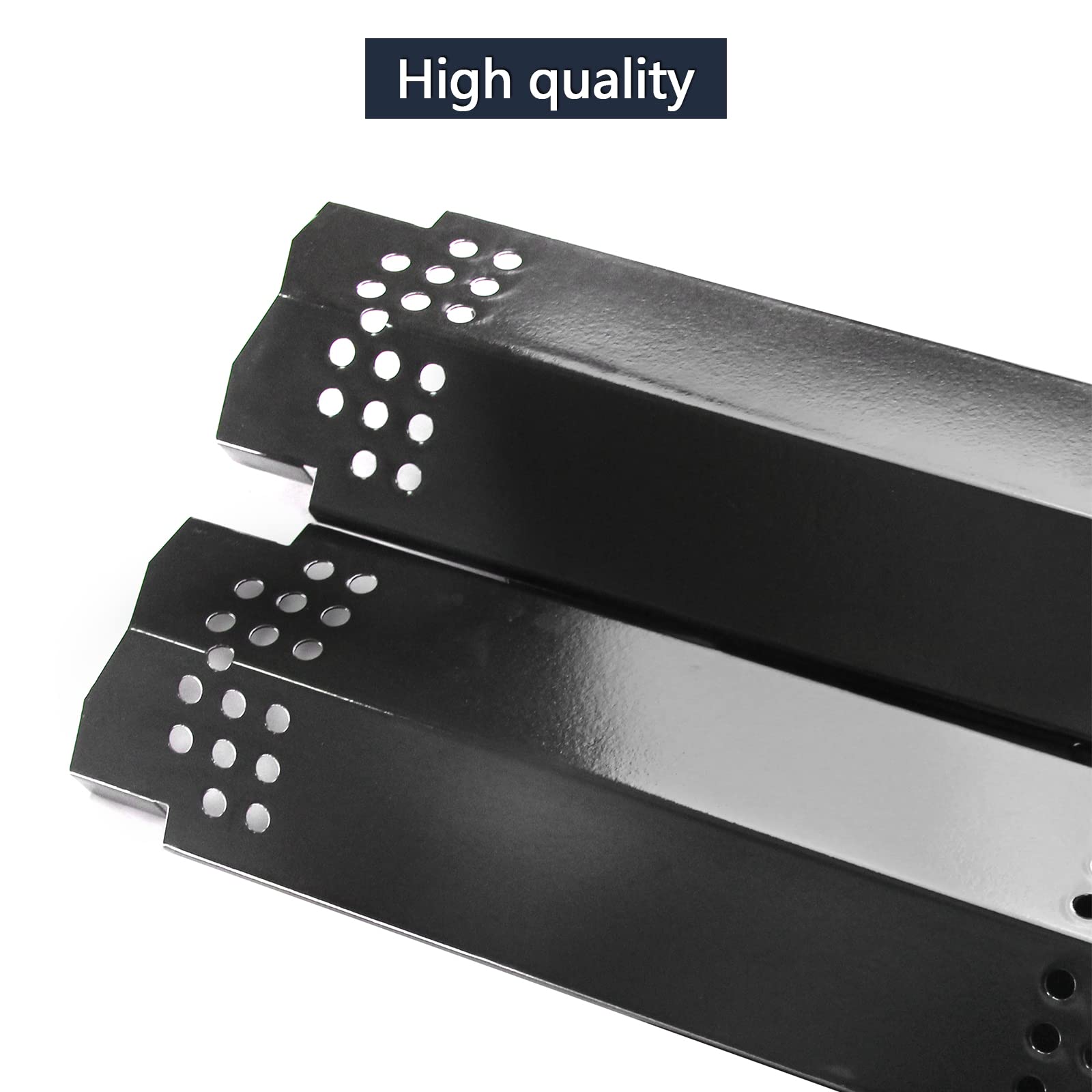 Hongso flame tamers installed over Nexgrill burners reducing flare-ups