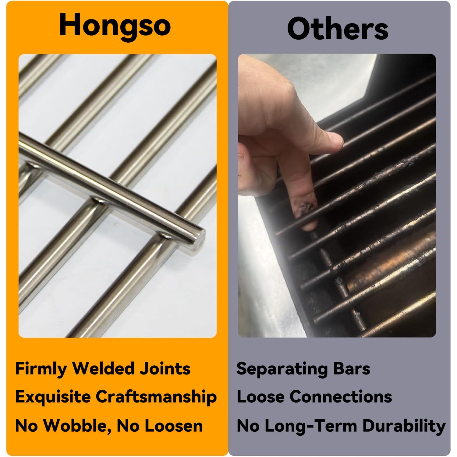 Hongso product label with OEM part numbers for easy compatibility verification