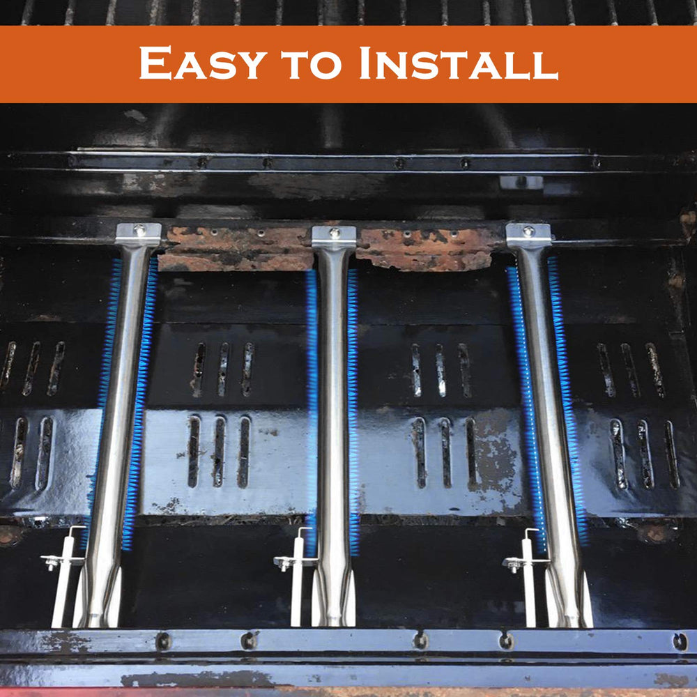 Hongso burners in a backyard grill scene, renews grilling reliability and control