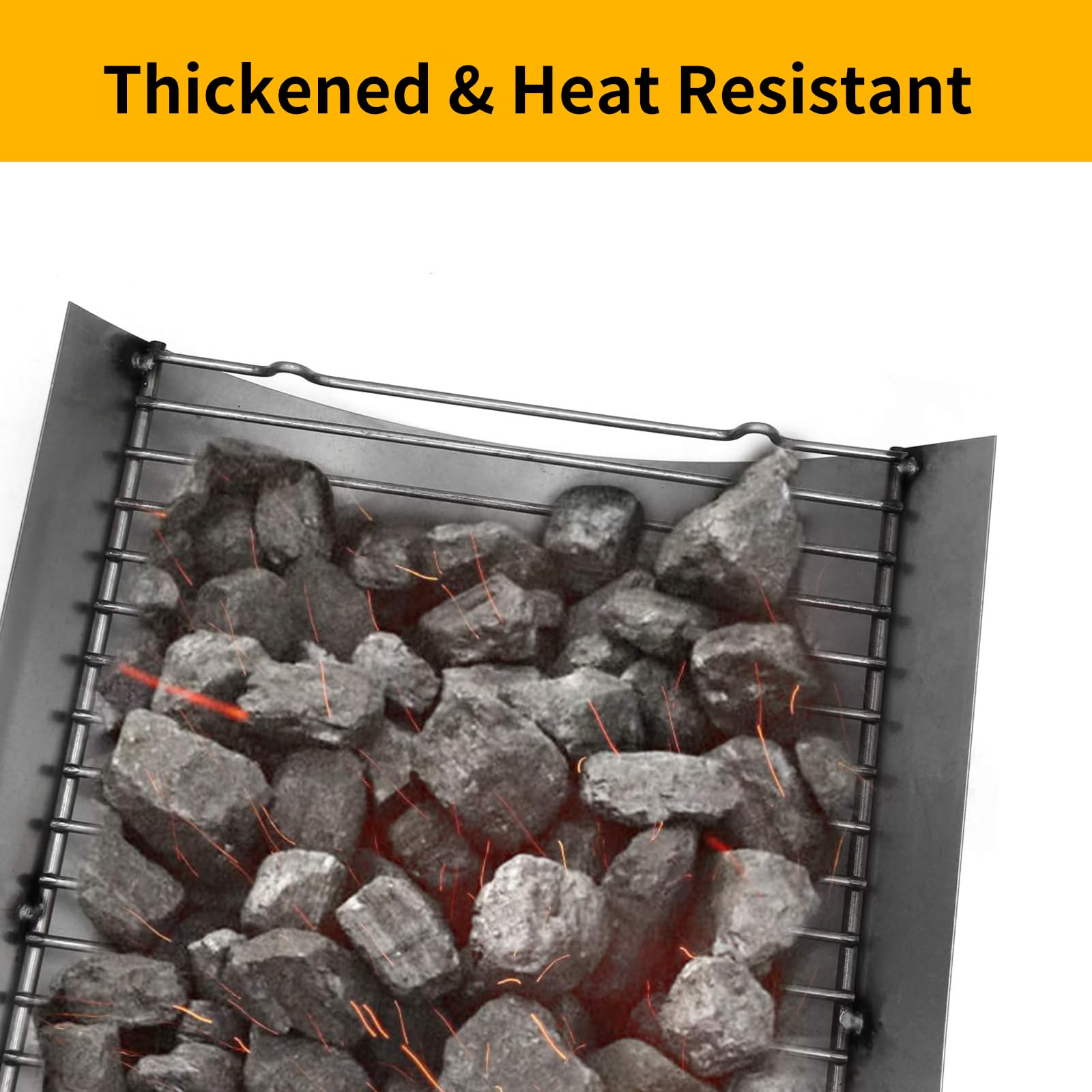 Hongso lifestyle backyard grilling scene showing reliable ash collection benefit