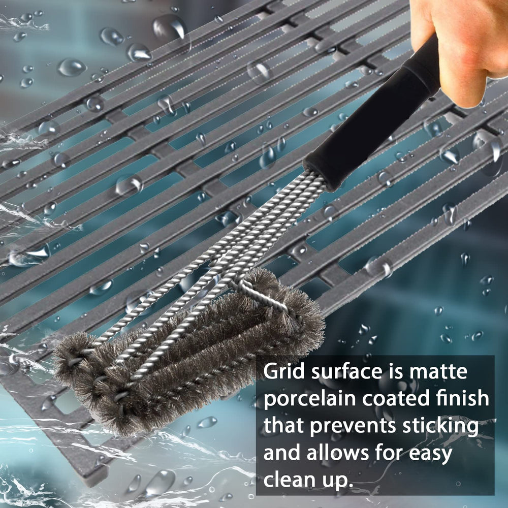 Hongso grates installed on Weber Genesis II 410 demonstrating ready-to-use benefit