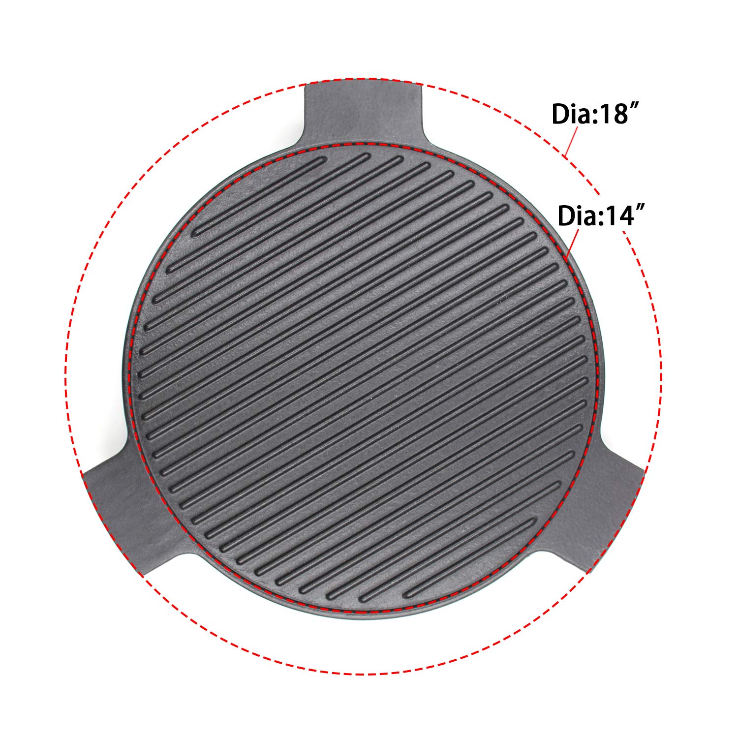 Hongso close-up of cast-iron texture highlighting durable material and heat retention