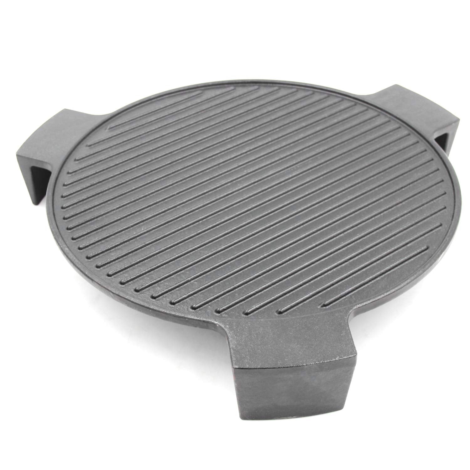 Hongso plate setter front view showing full 18" surface and stable legs for even heat