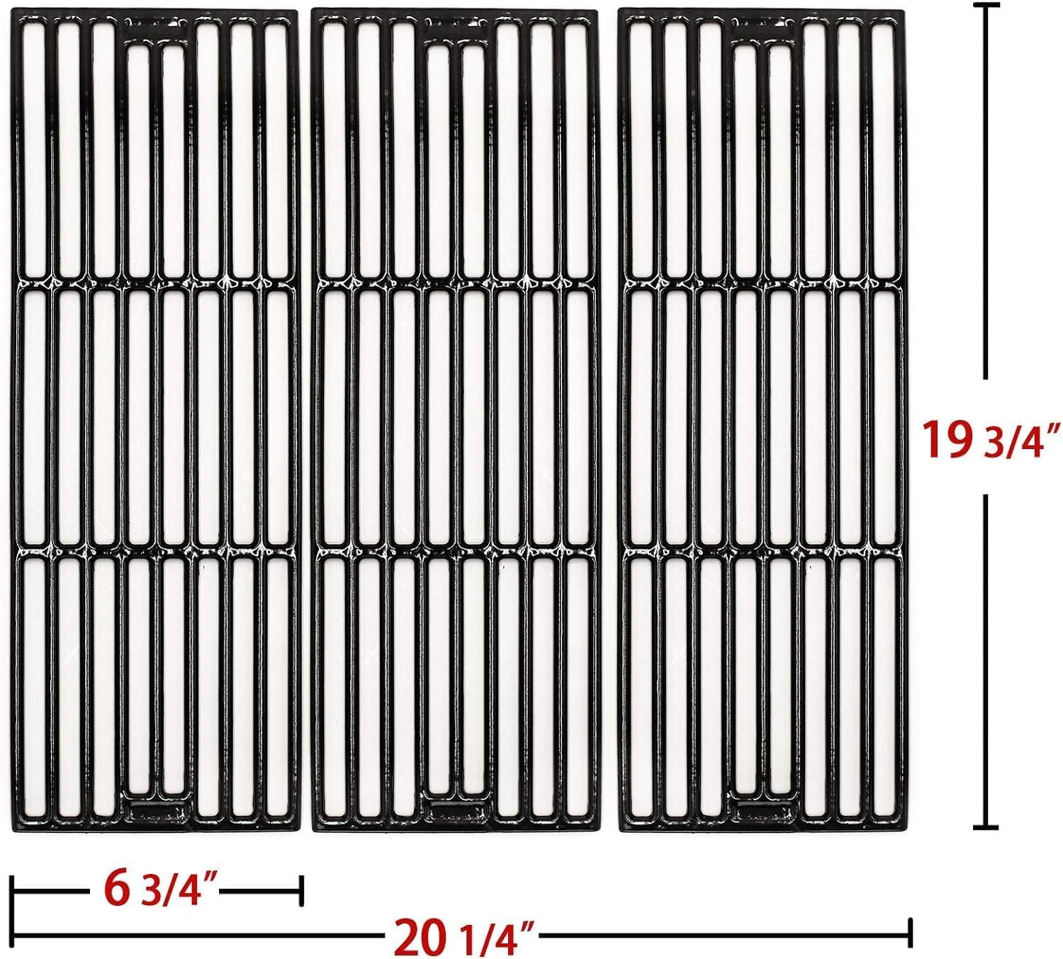 Hongso close-up of porcelain-coated cast iron grate highlighting durable searing surface